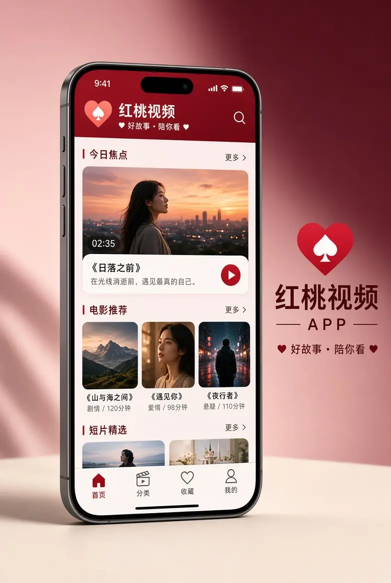 红桃视频APP界面视觉